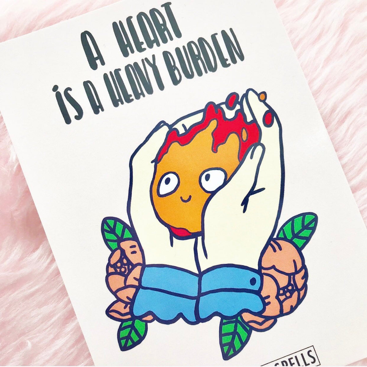 Happy Calcifer mini print