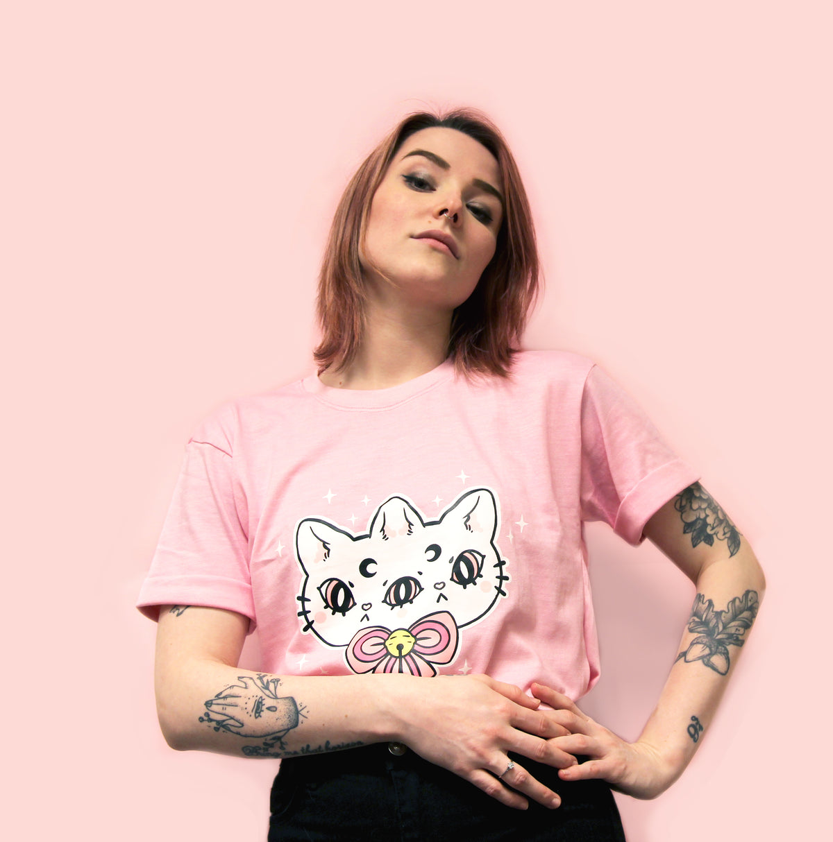 Magical Kitten T-skjorte – Rosa