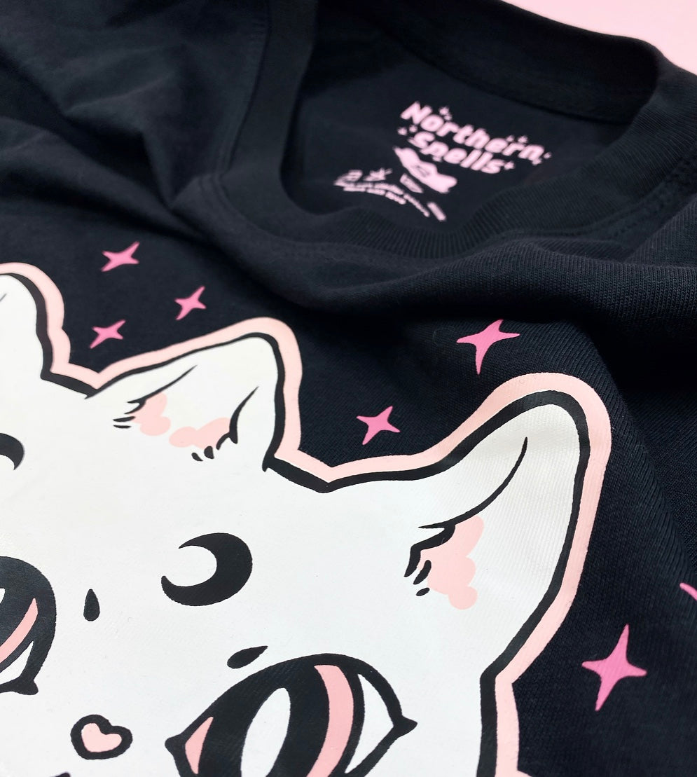 Magical Kitten T-skjorte – Sort
