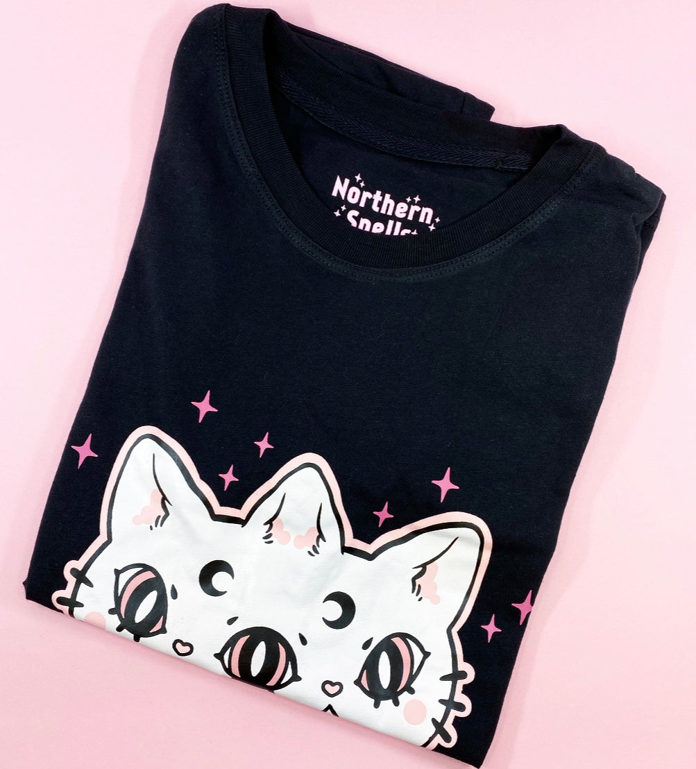Magical Kitten T-skjorte – Sort