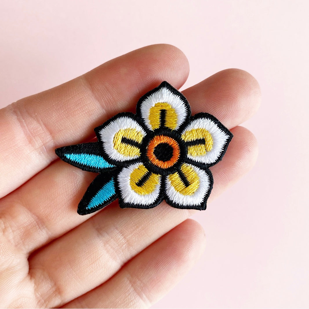 Sailor Flower Strykemerke – Hvit og gul