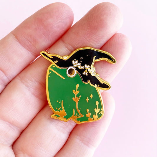 Frog Witch Pin