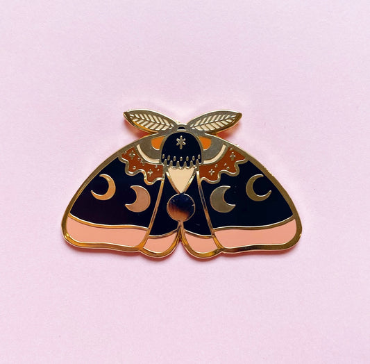 Sunset Moth Pin