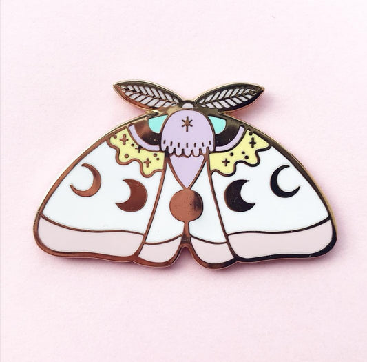 Pastel Moth Pin