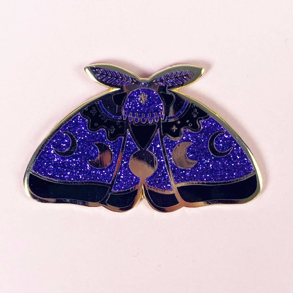 Goth Moth Pin
