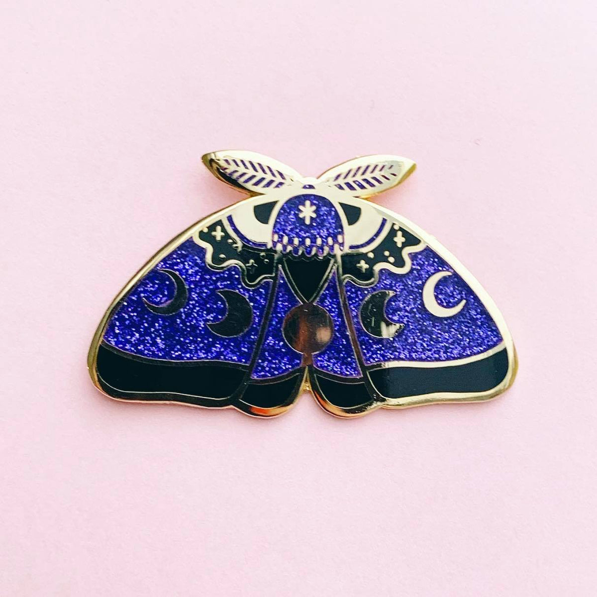 Goth Moth Pin
