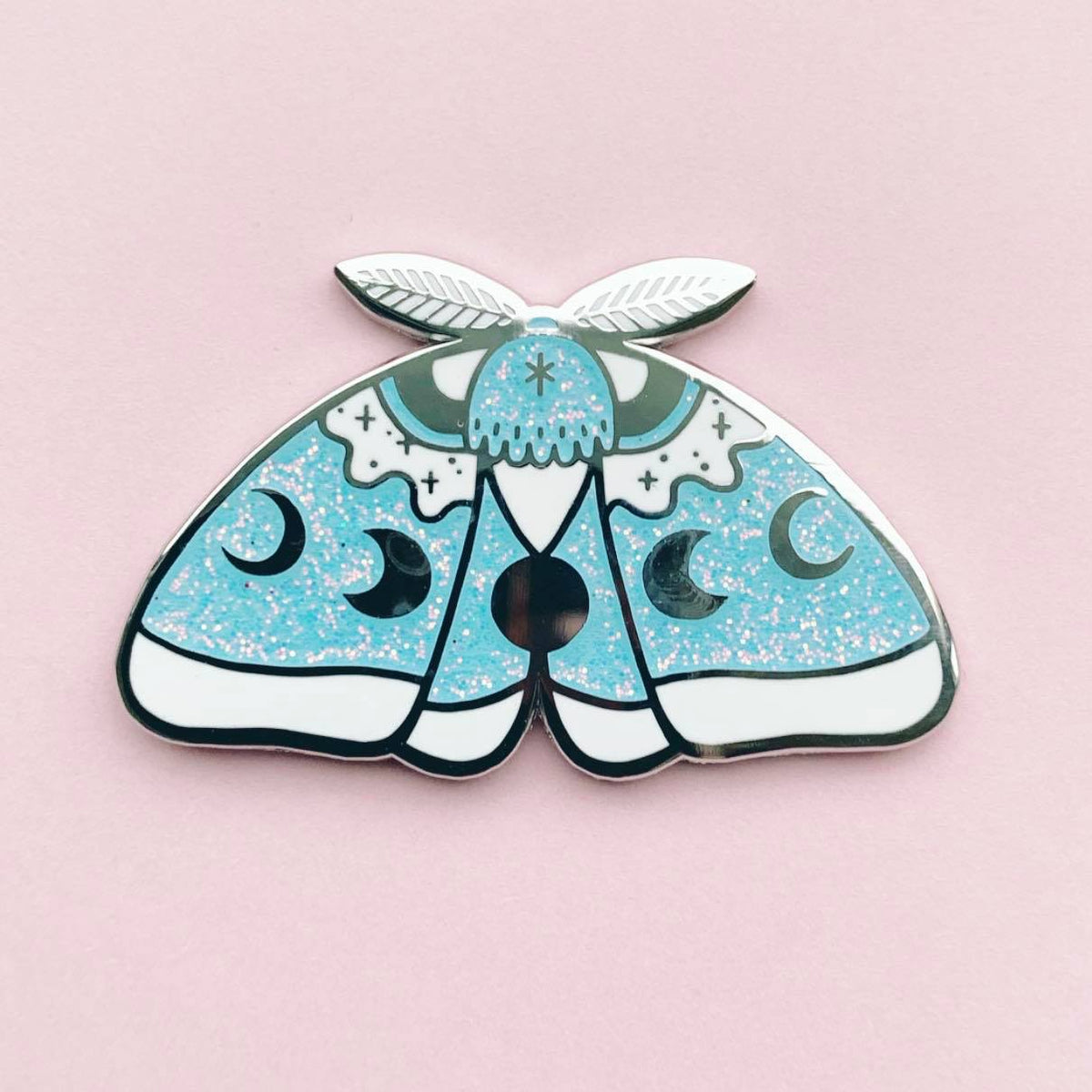 Snow Moth Pin